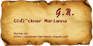 Glöckner Marianna névjegykártya